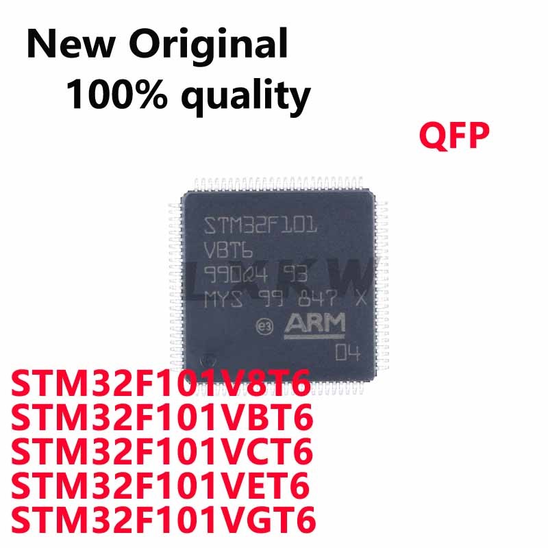 1/PCS ใหม่ Original STM32F101V8T6 STM32F101VBT6 STM32F101VCT6 STM32F101VET6 STM32F101VGT6 QF6P Micro