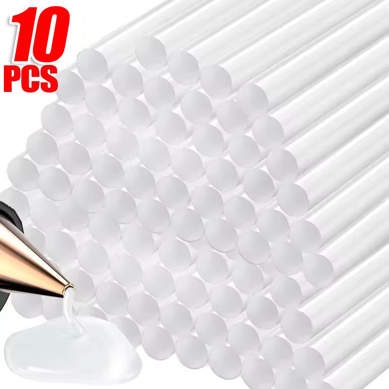 5/10 ชิ้นแท่งกาวร้อนละลายโปร่งใส / แถบกาวที่แข็งแกร่งงานฝีมือ ทําเอง 7/11 มิลลิเมตร