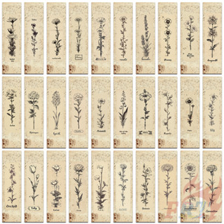 30ชิ้น/เซ็ต ❤ ดอกไม้วินเทจตัวอย่างที่คั่นหนังสือ ❤ หนังสือแฟ…