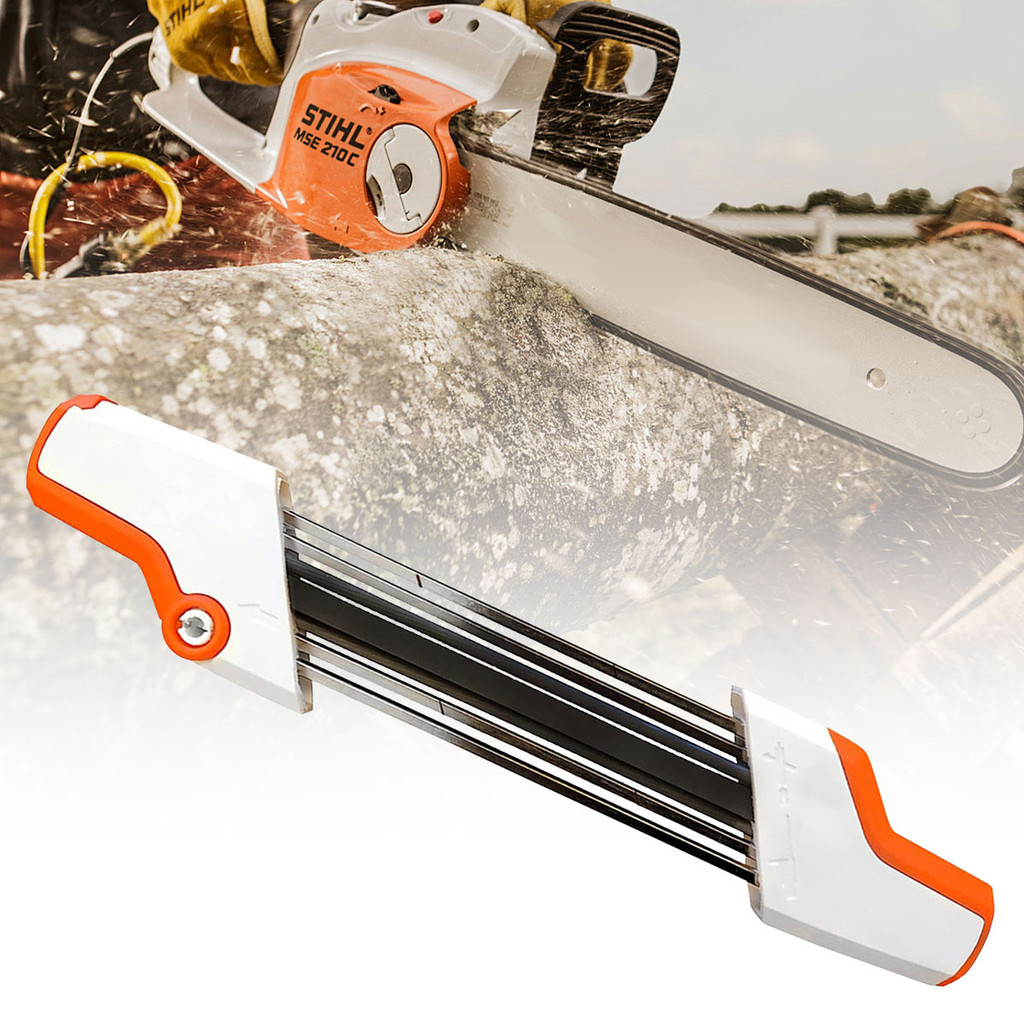Ilislandคุณภาพสูง 4.0 มม. 2 IN 1 Easy Chainsaw File Chain Sharpener Whetstoneชุดสําหรับ Stihl