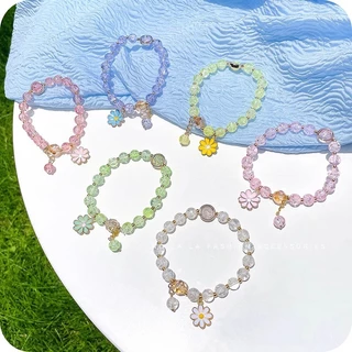 สร้อยข้อมือคริสตัล เดซี่ เกาหลี สําหรับผู้หญิง กำไล เครื่องประดับ #AG-0011