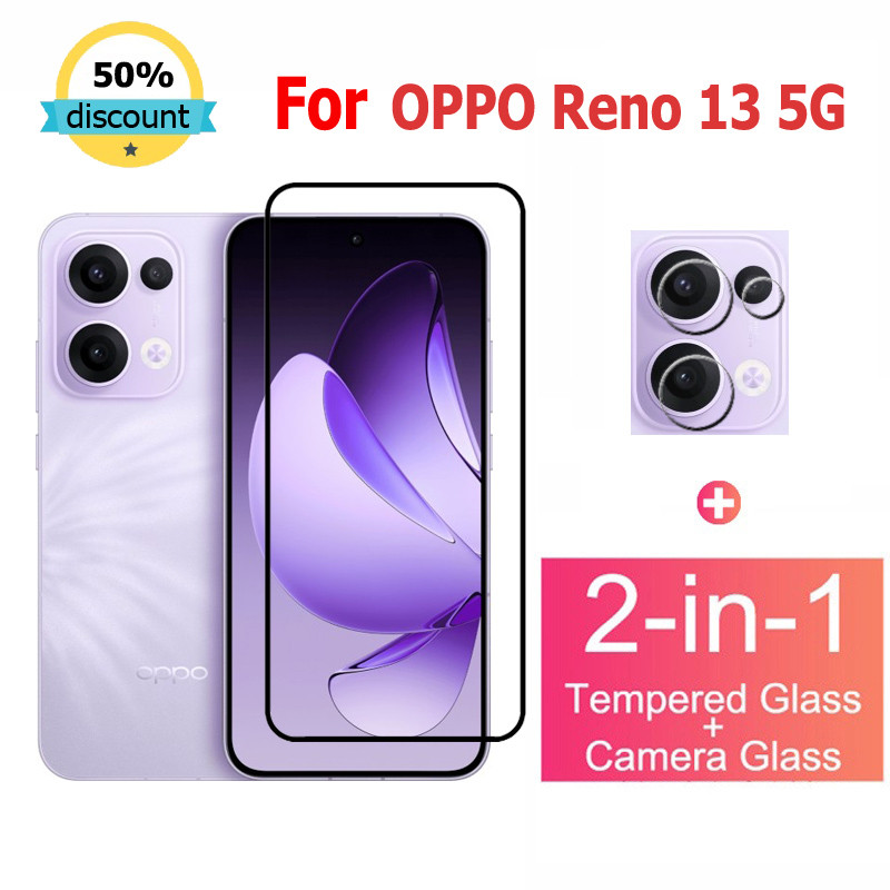 ฟิล์มกระจก OPPO Reno 13 5G กระจกนิรภัย HD ป้องกันหน้าจอ สำหรับ OPPO Reno 13F 12 11F 12F 8T 10 Pro Plus A80 A60 A40 A18 A58 A79 A59 A98 A78 A96 A3X 5G ฟิล์มกระจกกันเลนส์กล้อง & ฟิล์มหลัง