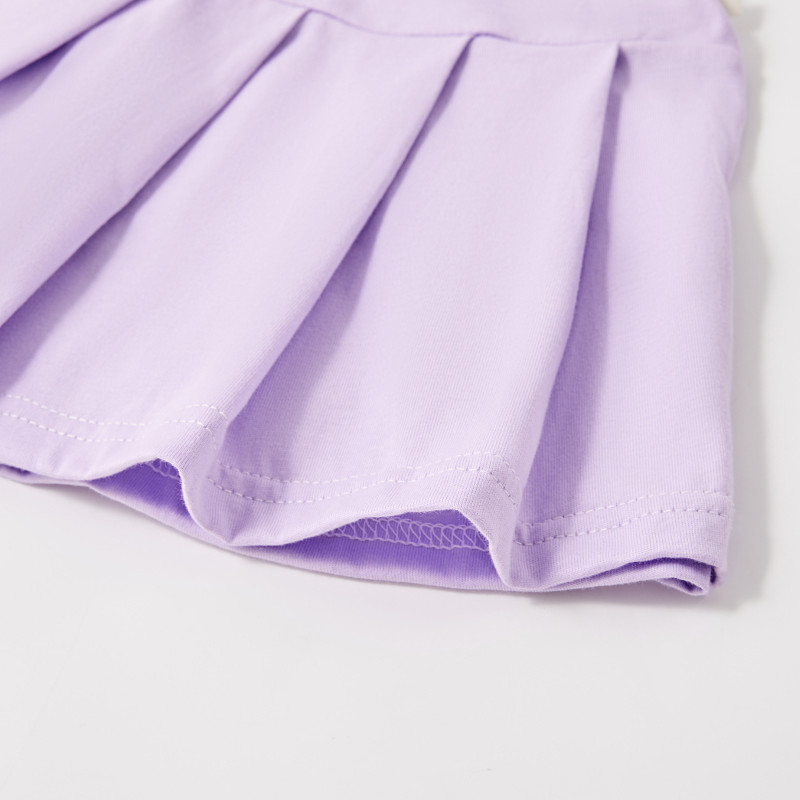 SANRIO ซานริโอ ชุดชุดสาว ทํานอง น่ารักพัฟแขนเสื้อยืดกลับหวานผีเสื้อคลาสสิกจีบกระโปรงเด็กร้อน2ชิ้น - รูปที่ 5