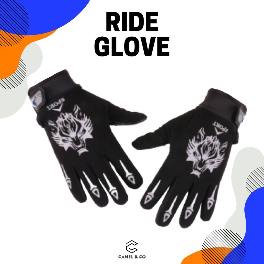 CANEL & CO หน้าจอสัมผัส Sarung Tangan มอเตอร์ Racing Hand ถุงมือ Biker ขี่จักรยานถุงมือ Motosikal รถ