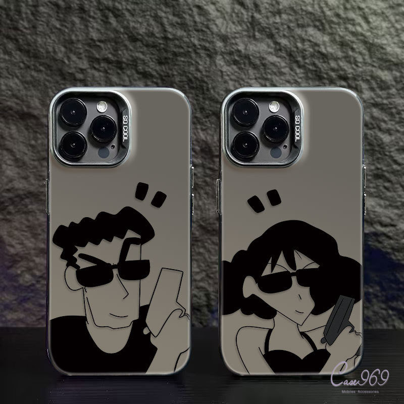 หล่อเจ๋ง การ์ตูนชายและหญิง คู่รัก เคสไอโฟน IPhone 13 11 15 12 16 14 Pro Max 7 16 8 15 Plus 7Plus X XR XS Max SE 2020 เคส