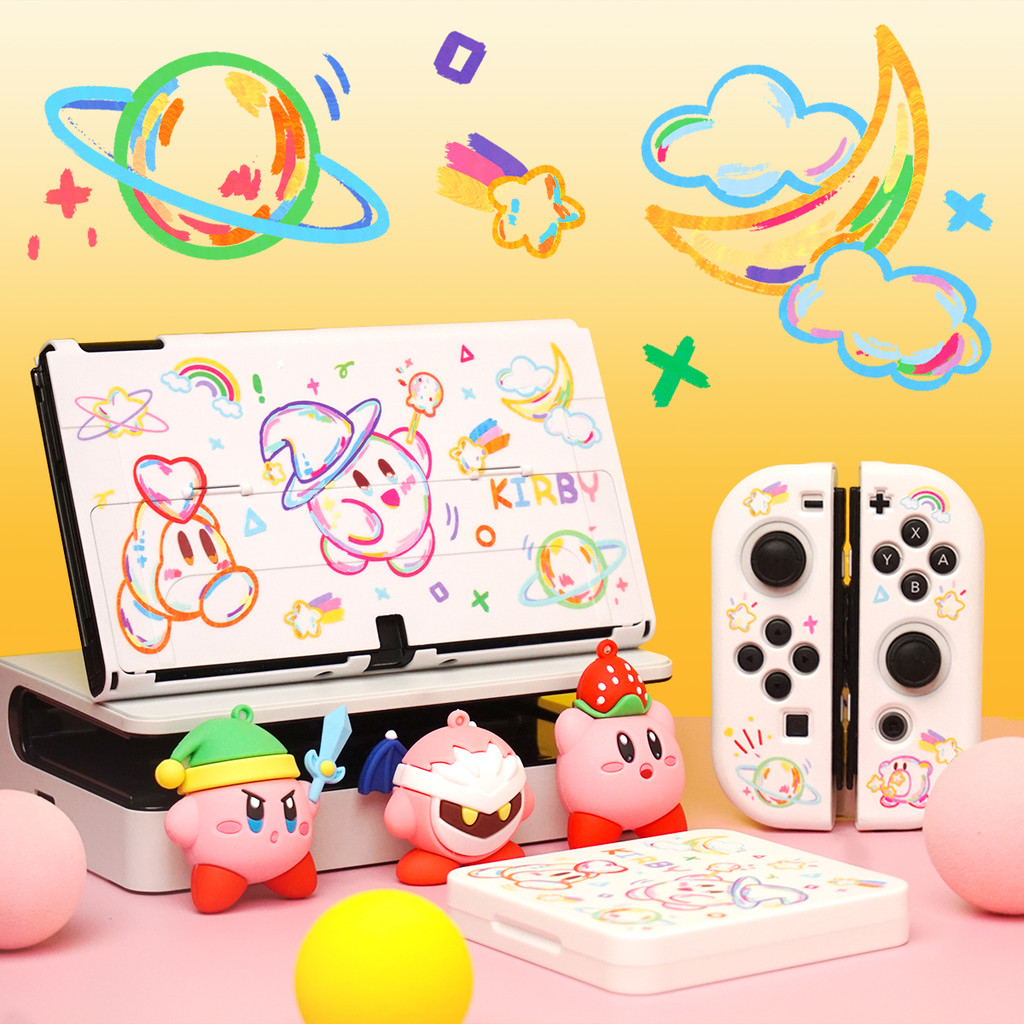 เคสป้องกัน Nintendo switch ดั้งเดิม Kirby ครบชุดเคสป้องกันแบบสลับ ns เคสแข็ง Switch2