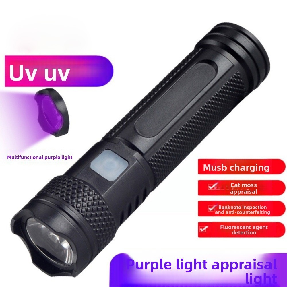 SKIIJ ไฟฉาย UV แบบพกพา ชาร์จด้วย USB-C แสง UVB 365nm รูปที่ 8