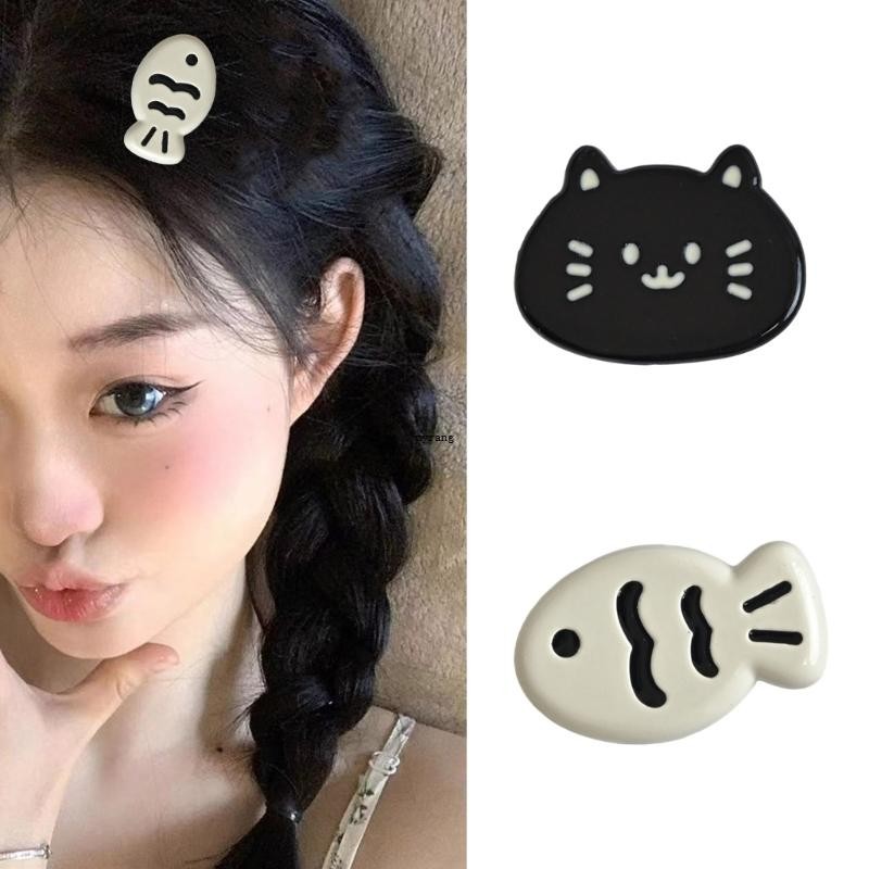 MG ที่ละเอียดอ่อนปลา Hairpins เรซิ่น Hairpin การ์ตูนคลิปผมเครื่องประดับ Hairpieces Headwear สําหรับทุกวันสวมใส่งานปาร์ตี้หรือ Cosp