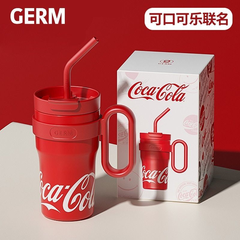 ข้อเสนอพิเศษพร้อมสต็อก#水杯 ถ้วย Icemaster ถ้วยฟาง ถ้วยเก็บความร้อน GERM Coca-Cola ความจุขนาดใหญ่ Big 