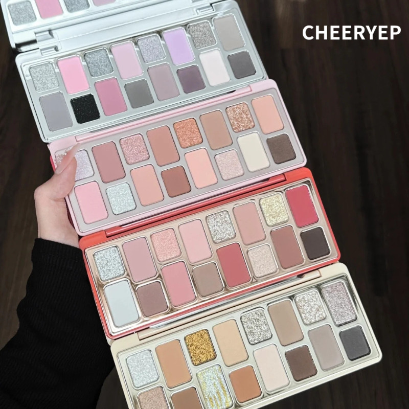 CHERRYEP Eyeshadow อายแชโดว์พาเล็ตสีชมพูสิบหกสี