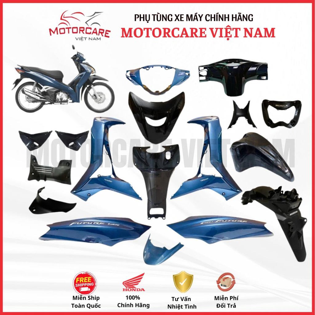 แฟริ่งฟิวเจอร์ 125cc K73 2022 Spokes (ดิสเบรค) - รุ่นไฮเอนด์ - สีน้ําเงิน - PB389 แท้ Honda