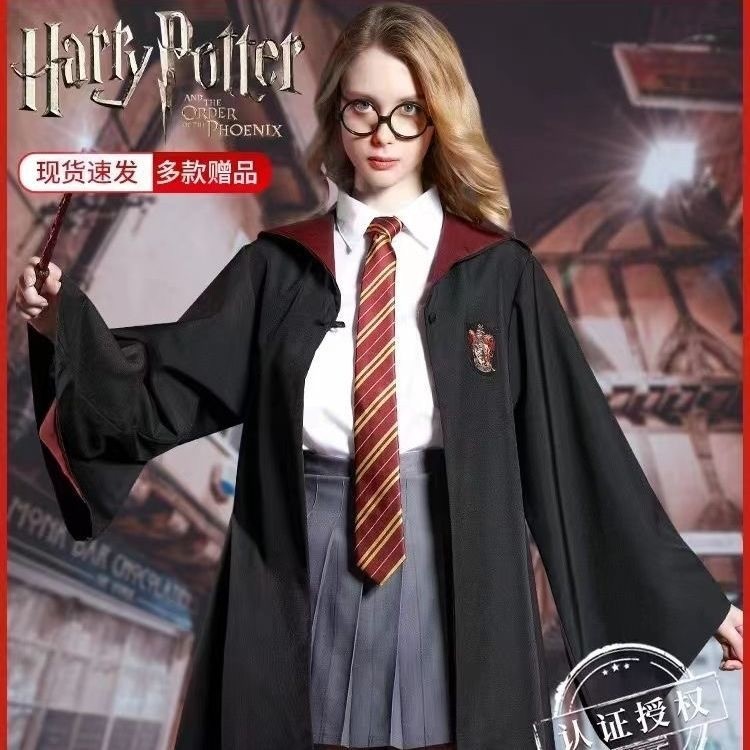 Harry Potter Universal Magic Robe USJ เครื่องแต่งกาย Wizard Robe คอสเพลย์เสื้อคลุมฮาโลวีน Robe ครบชุ