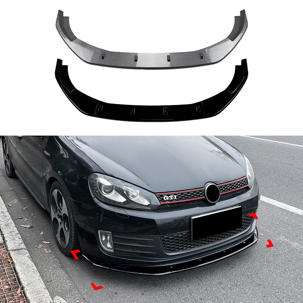 สําหรับ Volkswagen Golf 6 Golf MK6 GTI 2008-2012 Front Lip, Front Splitter, สปอยเลอร์, การปรับเปลี่ยน