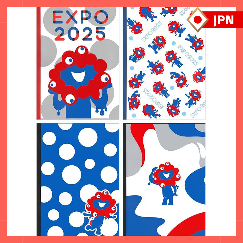 Yamano Paper Industry Notebook EXPO2025 Myakumyaku A-rule 4-pack YNS002【direct from Japan】
