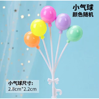 Ins สไตล์เค้กตกแต่งบอลลูนพลาสติกที่มีสีสัน string Macaron สีลูกบอลกลมขนาดใหญ่วันเกิดขนมตาราง plugin