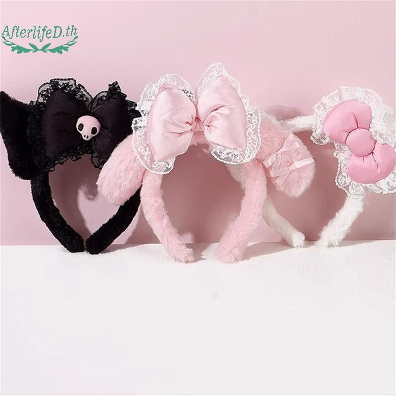 AF หวานแฟชั่นน่ารักอะนิเมะ Plush Hair Hoop สําหรับสาวเจ้าหญิงสไตล์ All-match เครื่องประดับผม A - รูปที่ 2