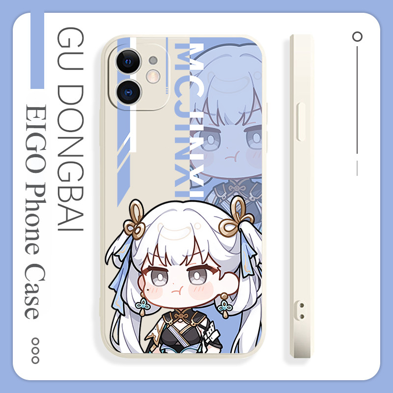 สําหรับ iPhone 6 ถึง 15 Series Wuthering Waves Jinhsi Q-version Clear/White/Black TPU Case​