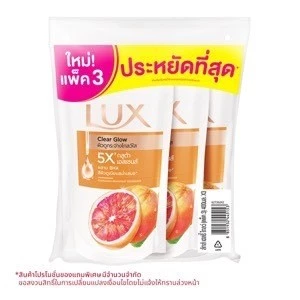 LUX ลักส์ ครีมอาบน้ำ ถุงเติมรีฟิล 350มล. LUX Shower Cream Refill 350ml.