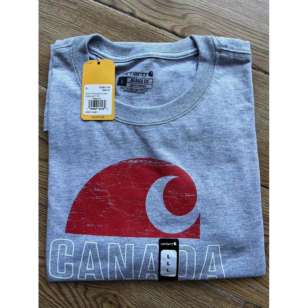 เสื้อยืด CARHARTT รหัส 105611 ทรงหลวมแขนสั้น พิมพ์ลาย Non K87