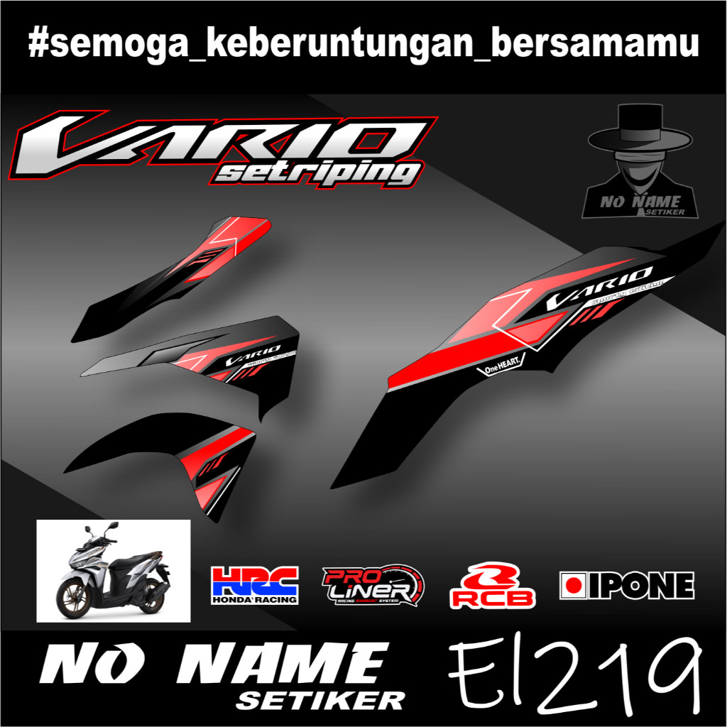 Vario 125 New Striping Sticker Semifull Vario 125 (el219) New 2023 Strip Variation