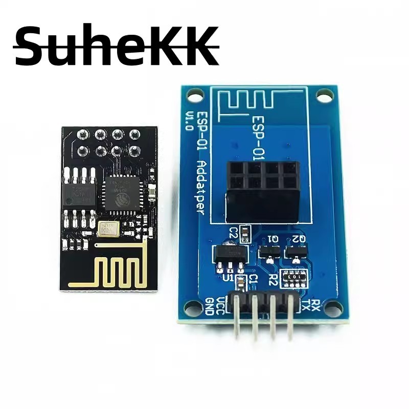 Esp8266 ESP-01 โมดูลอะแดปเตอร์ไร้สาย Serial WiFi 3.3V 5V Esp01 Breakout PCB อะแดปเตอร์สําหรับ Arduino
