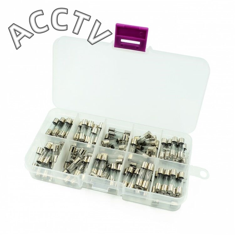 100 ชิ้น/เซ็ต 5x20 มม.Quick Blow Glass Tube ฟิวส์สารพันชุด,Fast-low Glass ฟิวส์ 0.2A 0.5A 1A 2A 3A 5