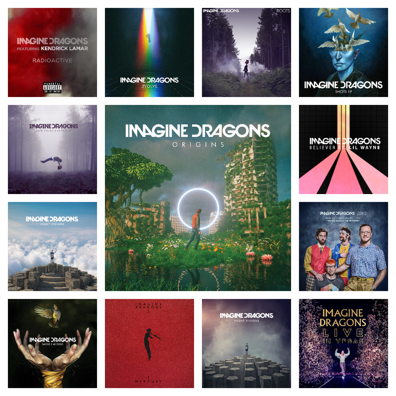 Imagine Dragons Loom โปสเตอร์ Imagine Dragons โปสเตอร์ Imagine Dragons อัลบั้มปกโปสเตอร์เพลงโปสเตอร์
