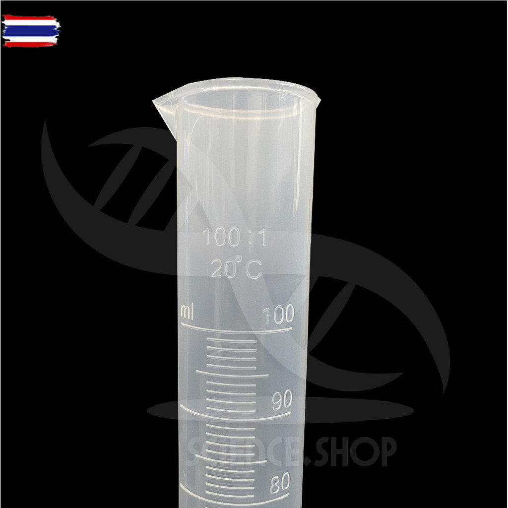 กระอกตวงพลาสติก Graduated Cylinder 100 ml, PP