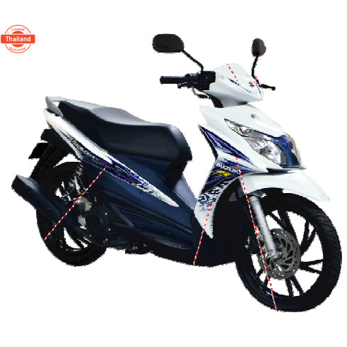 JELATO125 / HAYATE125 ปะเก็นเสื้อสู+ปะเก็นฝาสู+ซีลแกนวาล์ว+ปะเก็นฝาครอ แท้ศูนย์  SUZUKI JELATO 125 /