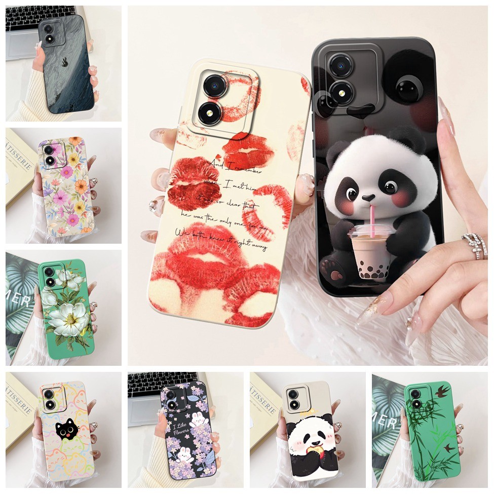 Honor X5 X5Plus เคสโทรศัพท์ Honor X5 Plus กรณีกันกระแทกแมวน่ารัก Panda กระต่ายแฟชั่นดอกไม้ Love VNA-