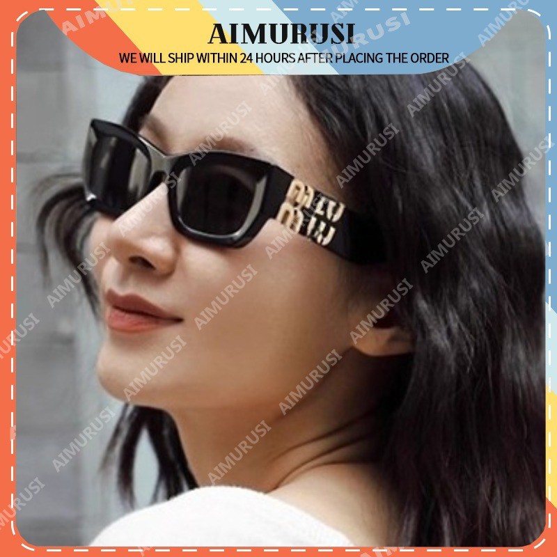 (AIMURUSI) ใหม่กรอบเล็ก Cat Eye แว่นตากันแดดผู้หญิง High Sense Retro แฟชั่นอินเทรนด์แว่นตากันแดด