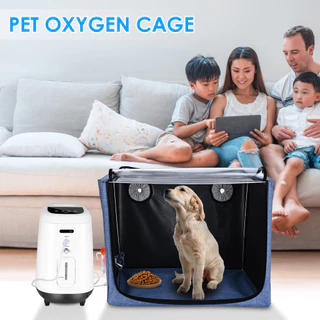 【จัดส่งท้องถิ่น】Gatycallaty สัตว์เลี้ยงสุนัขแมวสัตว์กรงออกซิเจนสําหรับไอหายใจการรักษากล่อง Atomization