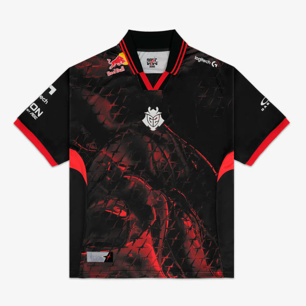 G2 ESPORTS - PRO KIT 2025 - JERSEY. Valorant และ League of Legends E-sports เสื้อยืดกีฬา E-sports ระ