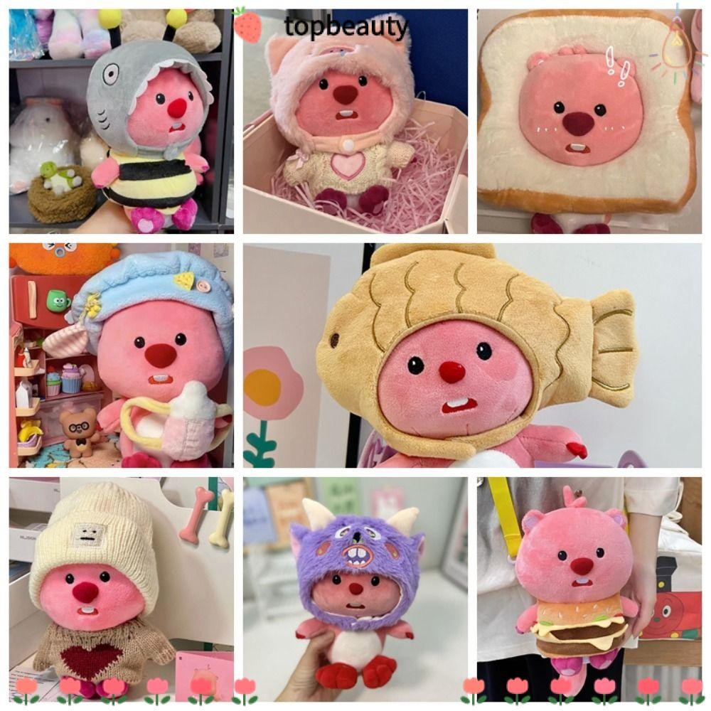 Topbeauty Pororo Loopy เสื้อผ้าของเล่นตุ๊กตา, Little Beaver อะนิเมะการ์ตูนหมวกตุ๊กตา, Kawaii น่ารักตุ๊กตาของเล่นตุ๊กตาอุปกรณ์เสริม