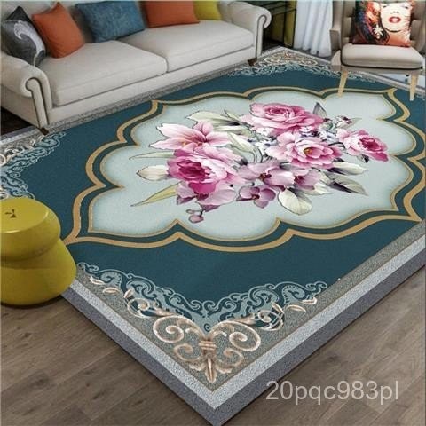 Chinese style Crystal Velvet Carpet Carpet Living Room Carpet Retro Rug Bedroom Carpet Bedside Mat A