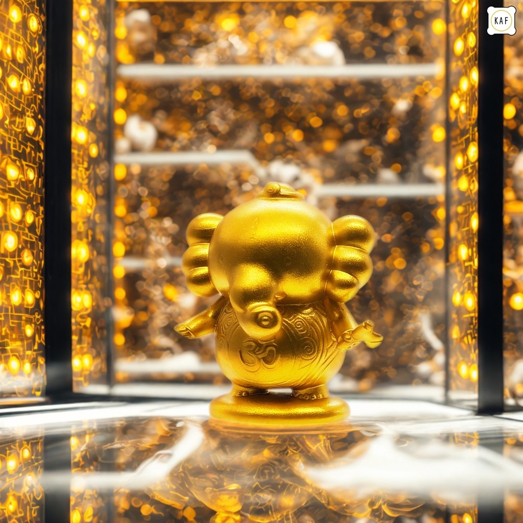 พระพิฆเนศน่ารัก Art Toy สายมูพกพาเสริมมงคล ตั้งโต๊ะเรียกโชค รุ่น Abundant™