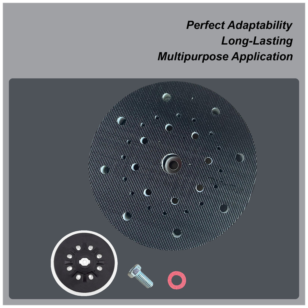 รถ Orbital บัฟเฟอร์ขัด Pad 6 นิ้ว Orbital Sander Backing Pad แผ่น Sander แผ่นฐาน Hook Sander Pad hai