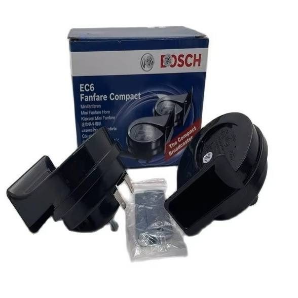 แตรหอยโข่ง BOSCH EC6 Fanfare Compacกันน้ำ 1คู่  แตรรถยนต์ 12V