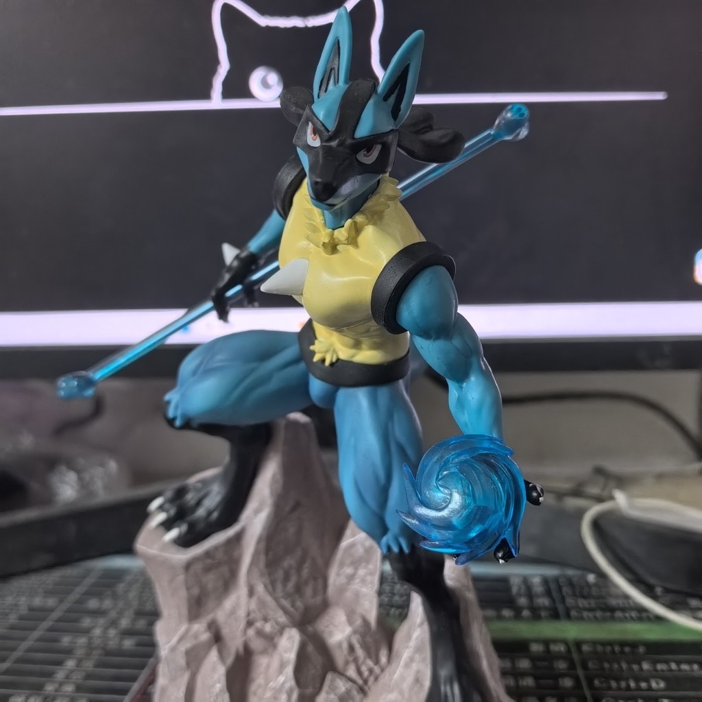 สไตล์ใหม่!Lucario Lucario Pokémon GK รูปแชสซีตกแต่ง