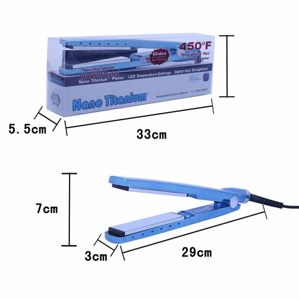 Babylisspro Nano Titanium 1-1/4" Hair Straightening Flat Iron New + Box