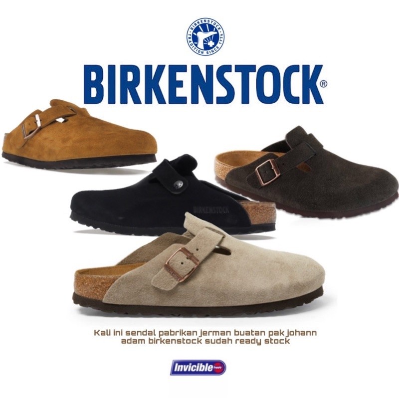 Birkenstock boston หนังกลับ taupe / BIRKENSTOCK BOSTON / BIRKENSTOCK BOSTON TAUPE