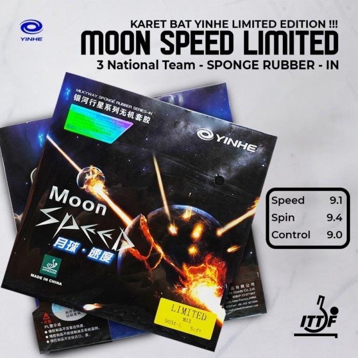 YINHE Rubber Moon Speed Limited ไม้ปิงปอง