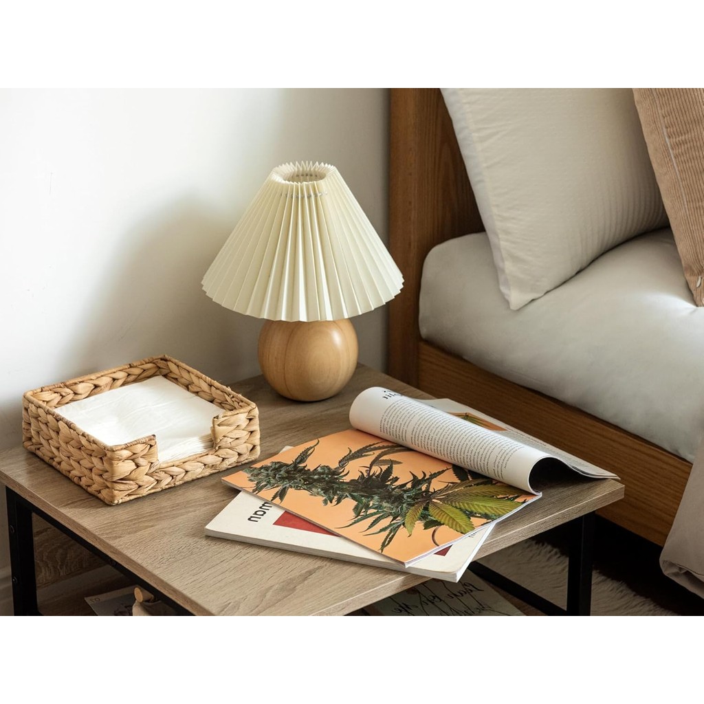 StorageWorks Water Hyacinth Napkin Holder, Wicker Baskets and Serving Tray for Kitchen, Rattan Napkin Holders for Tables ราคา ถูกที่สุด ดีลบีเคเค แกลเลอรีภาพที่ 4