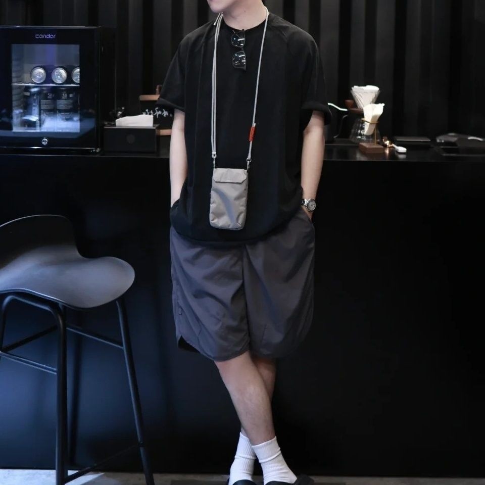 กระเป๋าสะพายไหล่ลำลองสำหรับผู้ชายกระเป๋าแฟชั่นผู้หญิงพับได้