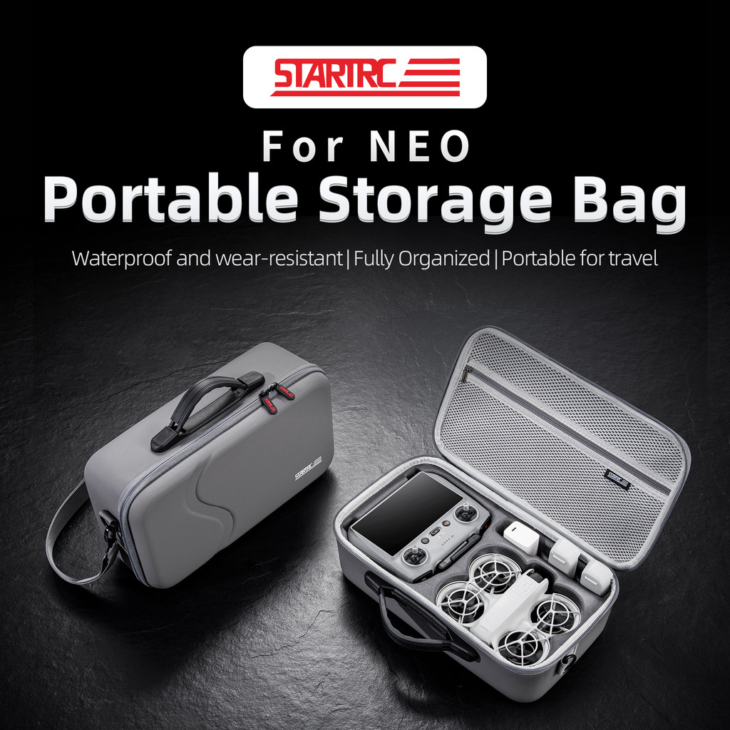สําหรับกระเป๋าเก็บ DJI Neo RC 2/RC-N3 สามไฟฟ้า crossbody แบบพกพาชุดบินกล่องเก็บอุปกรณ์เสริมโดรน
