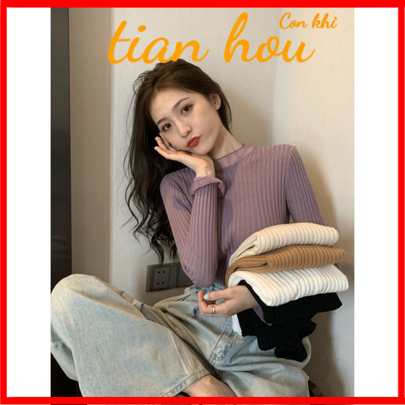 เสื้อตัวในถักลูกไม้คอครึ่งสูงสีม่วงสำหรับผู้หญิงเสื้อไหมพรมใส่ด้านในใส่ด้านนอกฤดูใบไม้ร่วงและฤดูหนาว