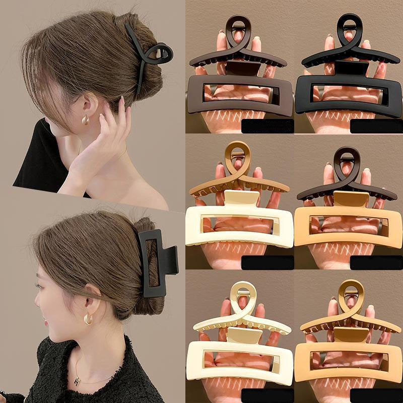 แฟชั่นเกาหลีอะคริลิขนาดใหญ่ที่เรียบง่ายระดับไฮเอนด์กิ๊บฉลามคลิปสําหรับผู้หญิง