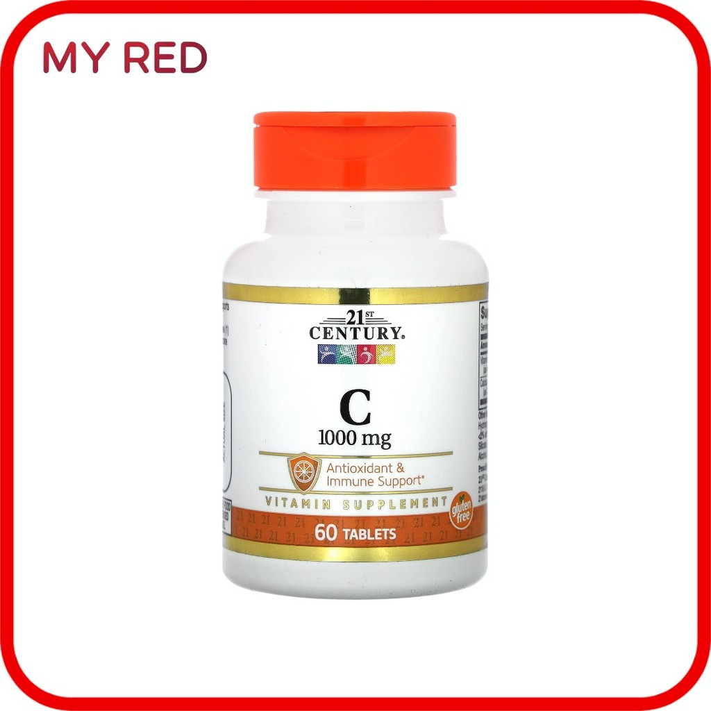 พร้อมส่ง 21st Century, Vitamin C, 1,000 mg, 60 Tablets