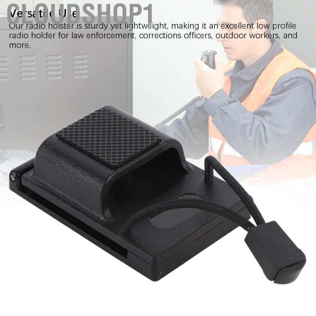 Cloudshop1 Gugxiom วิทยุ Holster Universal Case ผู้ถือเข็มขัดสองทาง Heavy Duty กระเป๋าสำหรับ 1.5 นิ้วถึง 2.25 กว้างวิทยุ