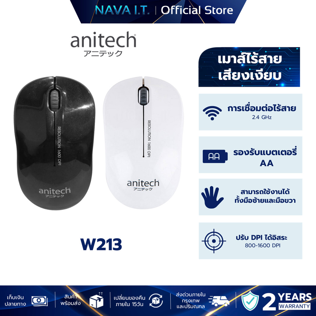 ANITECH W213 WIRELESS MOUSE เมาส์ไร้สาย